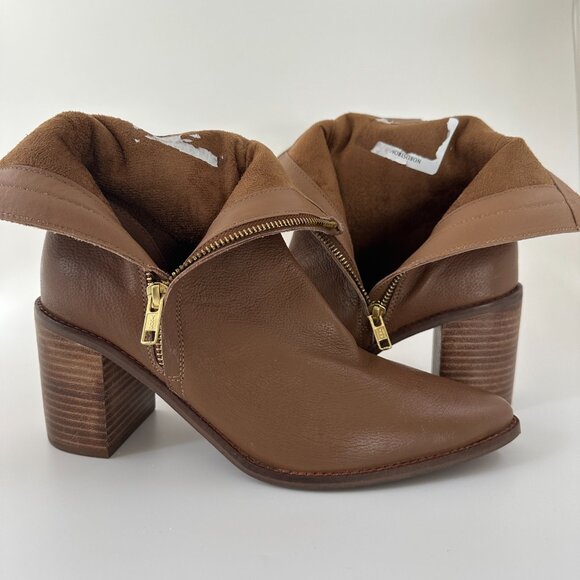 NWOT Seychelles Desirable Women's Boots in Tan/Cognac Leather, Sz 7.5 - Picture 8 of 14